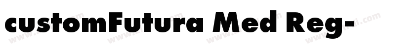 customFutura Med Reg字体转换